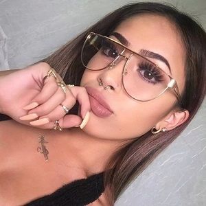 Clear Glasses Gold Frame